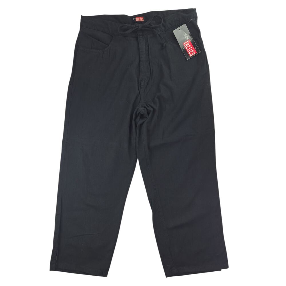 Team Tactics | Black Pull-on Pants w/Drawstring | Size Medium
